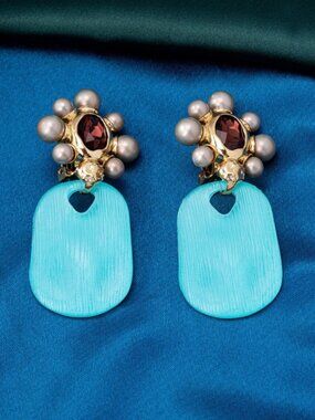 Alexis Bittar Pav�� Pearl Clip-On Earrings